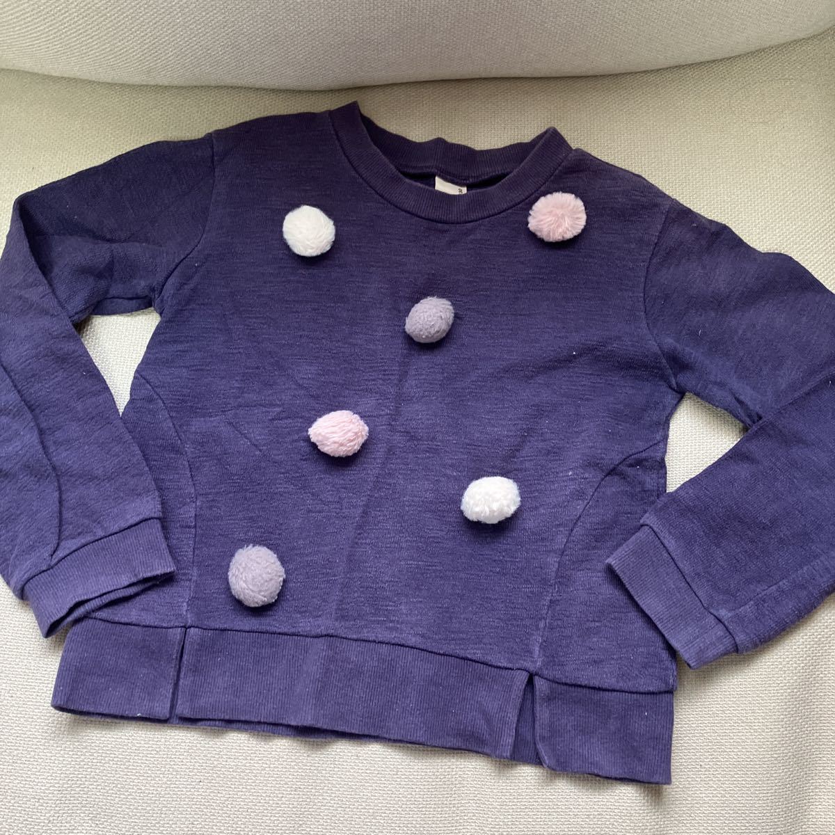 ◆早い物勝ち! トレーナー サイズ130 ボンボン トップス petit main ガールズ 子供 キッズ スエット拍卖