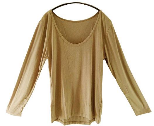 SI5547-2◇ 新品 スマートヒート 10分袖丈 ヒートテック 吸湿・発熱素材 フィッシュテール 5Lサイズ スキンベージュ 送料 350円拍卖