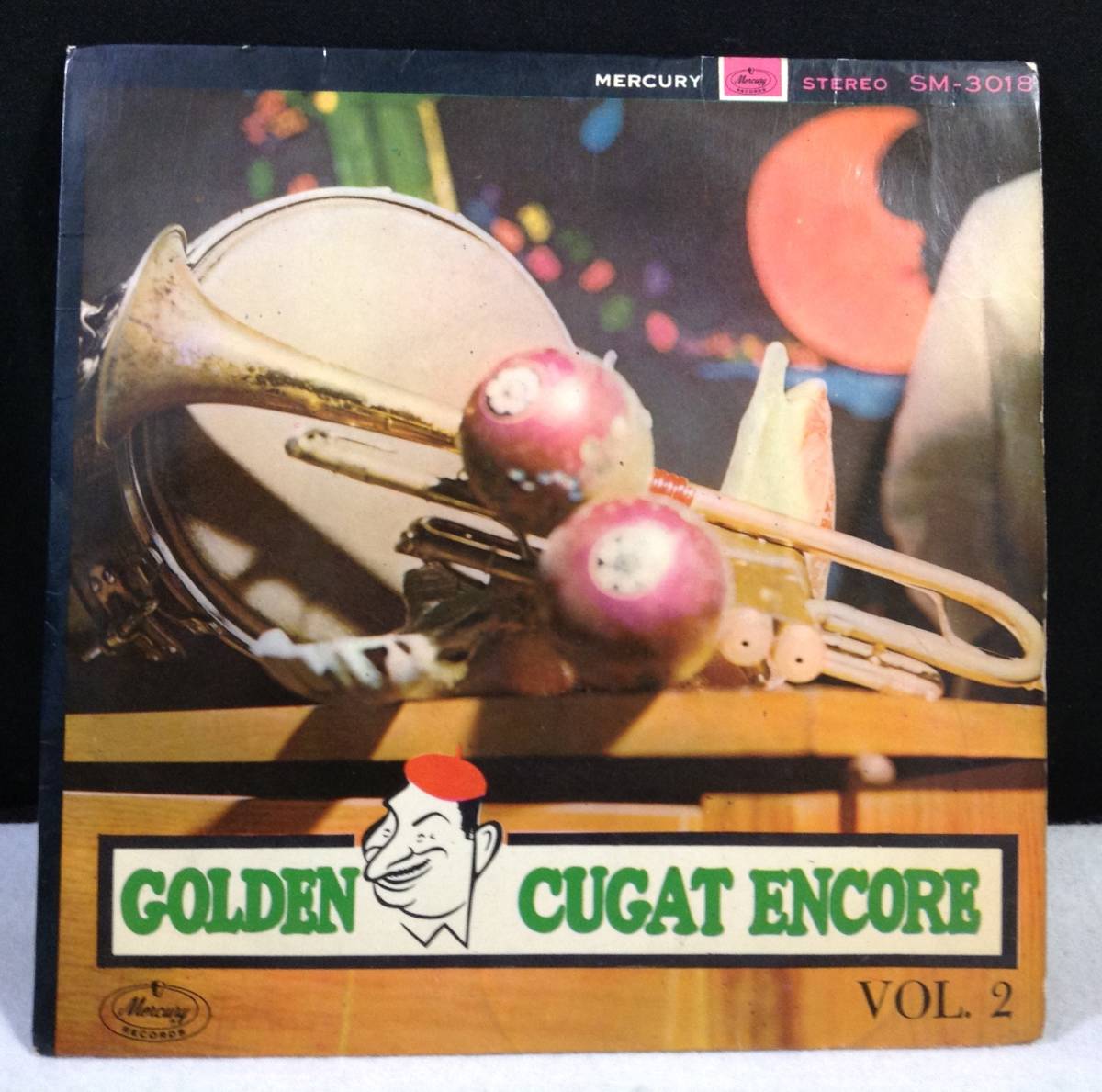 23/0807/ym18/pk25/ep/2★7インチレコード ゴールデン・クガート・アンコール 第2集 ラ・クンパルシータ/ザビア・クガート楽団 ペラジャケ拍卖