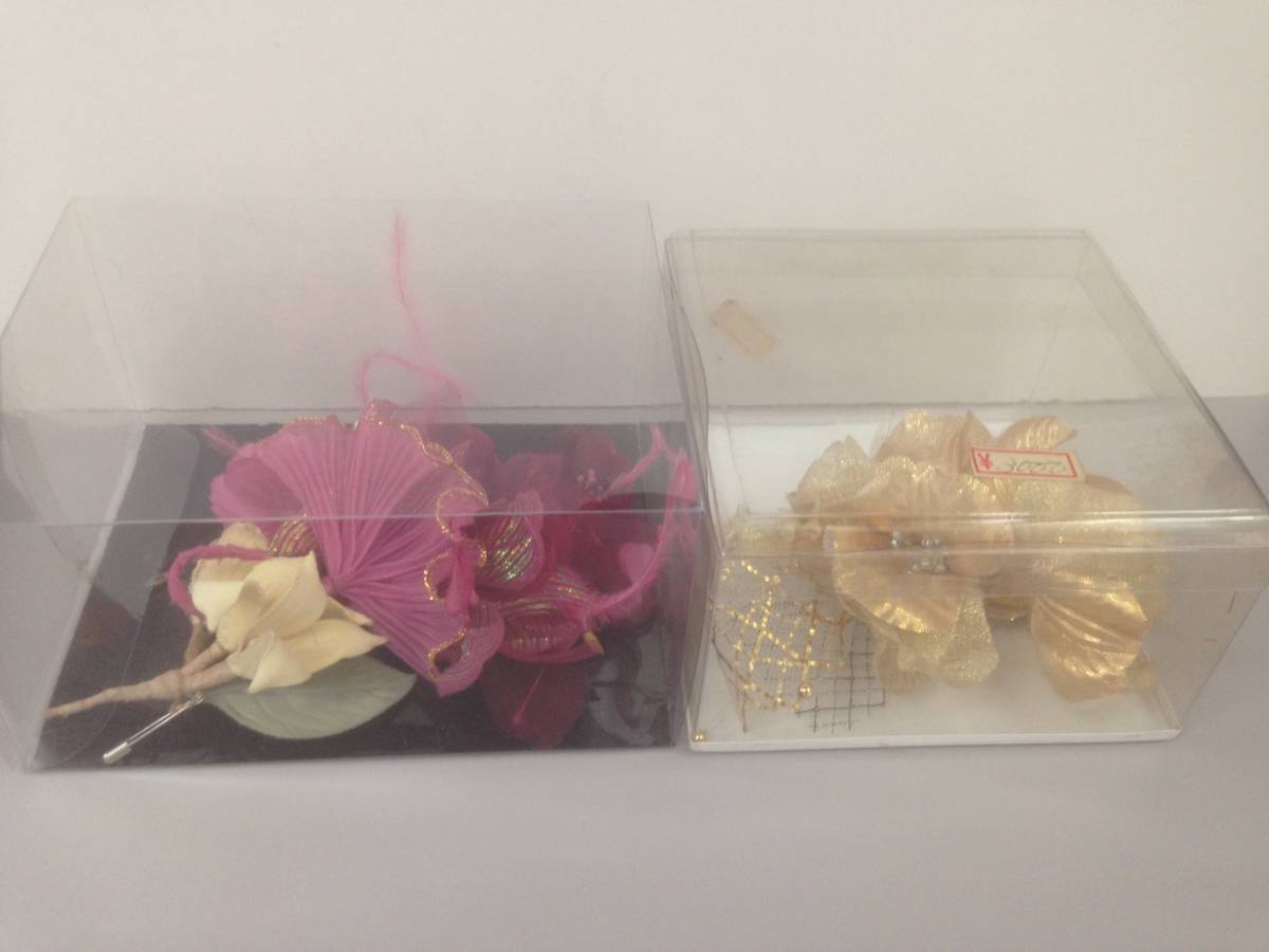 U29855 中古★ご卒園・ご卒業に!晴れの日のフラワー コサージュ 2個セット拍卖