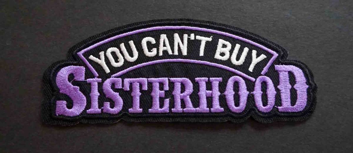 黒紫■姉妹SH激渋◆新品Sisterhoodシスターフッド  You CAN't BUYワッペン◆ドイツ アメリカ◆ミリタリー・オートバイ・ロックUSバイク拍卖