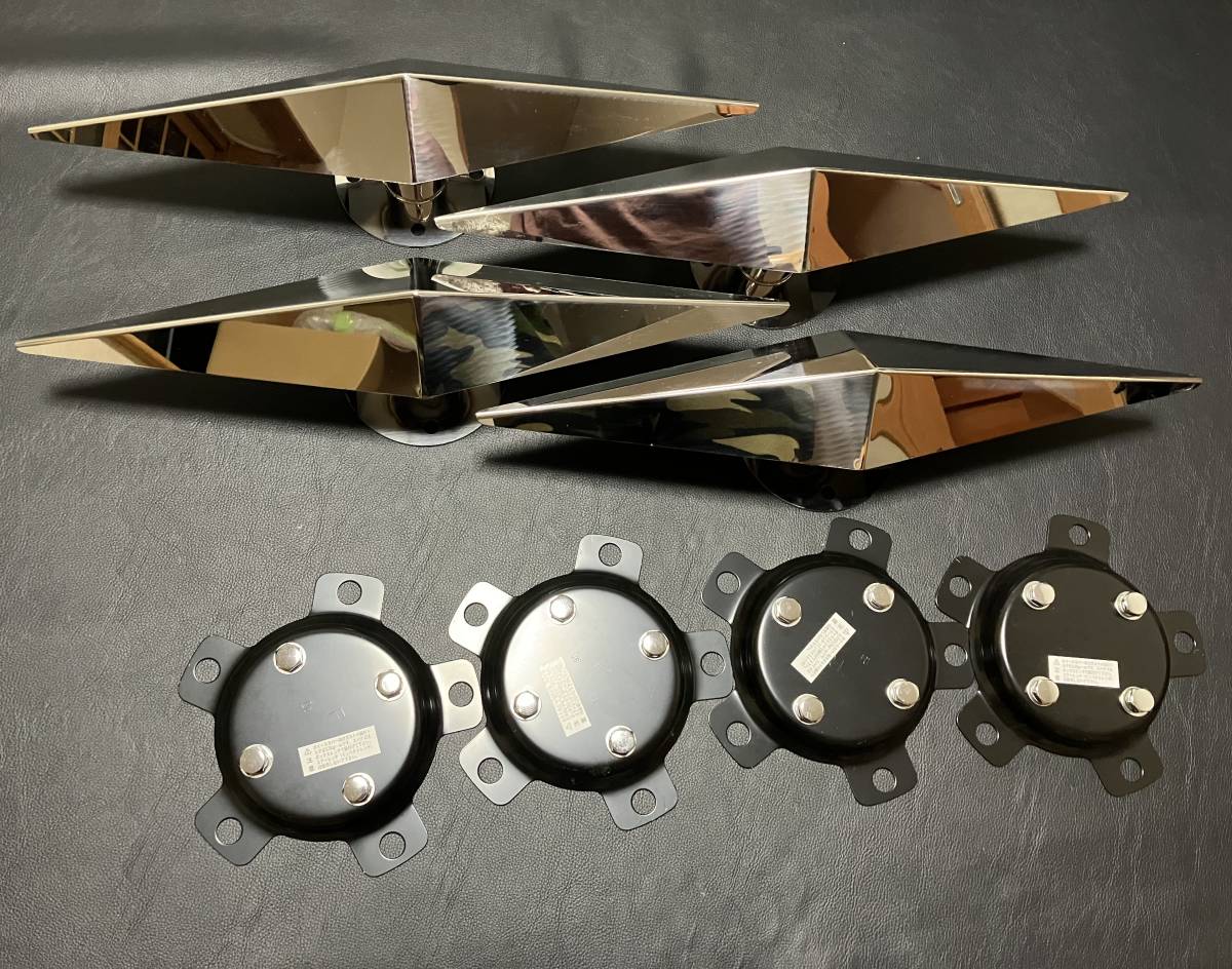 鏡面ステンレス製 22.5インチ用 ホイールスピンナー ブラケットセット デコトラ拍卖