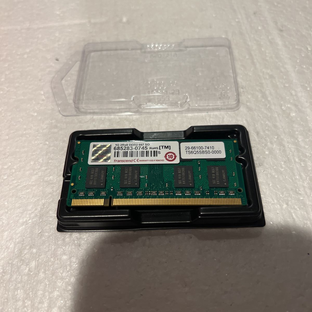 中古 Transcend 685283-0745 1G 2Rx8 DDR2 667 SODIMM拍卖
