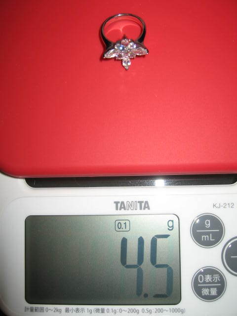 ◆銀◆シルバー◆CZ◆ジルコニア◆12号◆キラキラ◆人工ダイヤ◆指輪◆リング◆ショップチャンネル購入◆拍卖