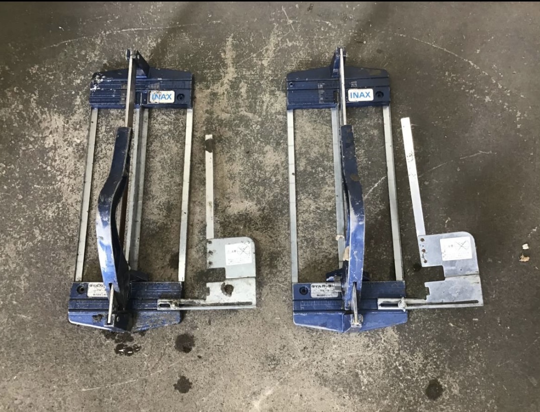 a□岐阜発 ② LIXIL / タイルカッター / 2個セット △ TK-3 / 工具 / DIY用品 / 動作確認 / 厚さ20mmまで / 中古品 R5.8/17□拍卖