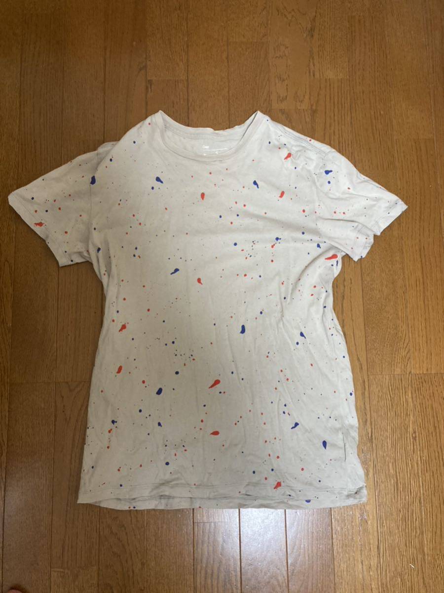GAP!ペイント加工Tシャツ・サイズS Mぐらい拍卖
