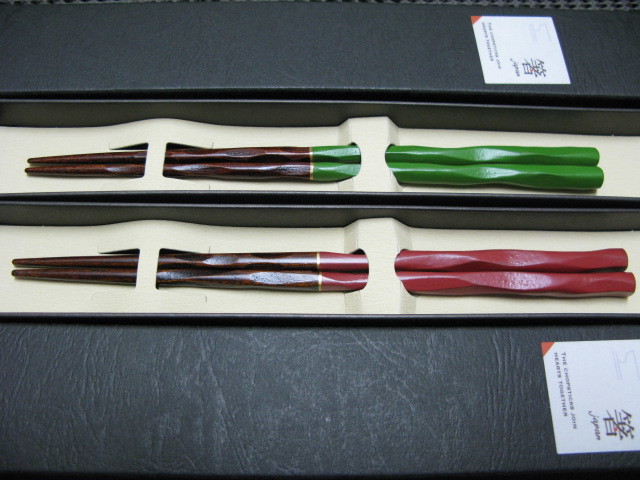 若狭塗 御箸 2膳◆◆未使用保管品拍卖