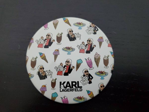【値下】KARL LAGERFELD【カール・ラガーフェルド】特製ミラー 丸ミラー 手鏡 非売品 送料230円拍卖