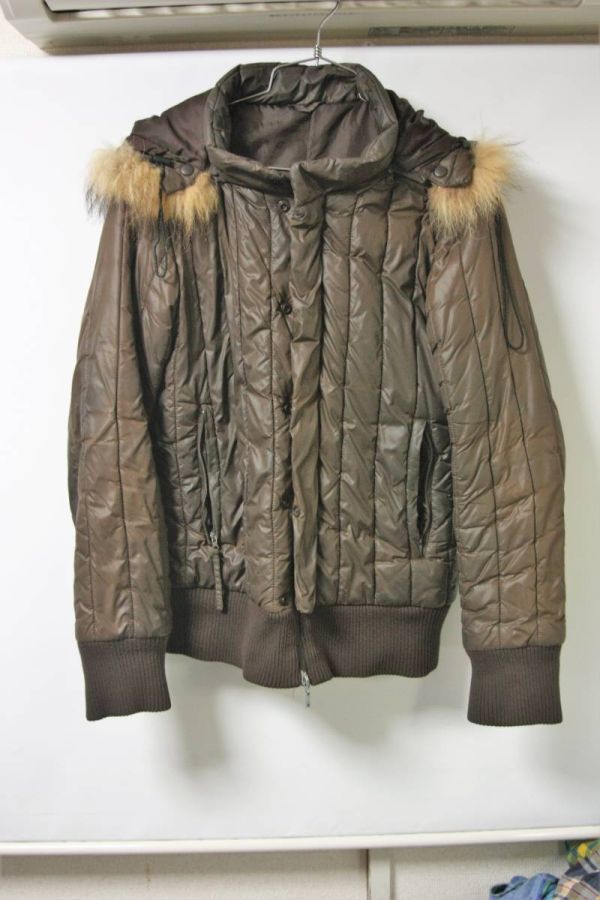 即決 exibitionist エキシビジョニスト フード脱着 中綿ブルゾン ジャンパー拍卖