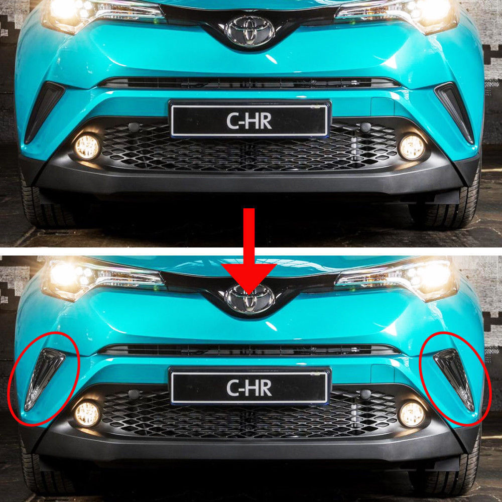 トヨタ C-HR CHR ZYX10/NGX50 フロントコーナー ガーニッシュ カバー 左右セット クローム ABS 外装 前期拍卖