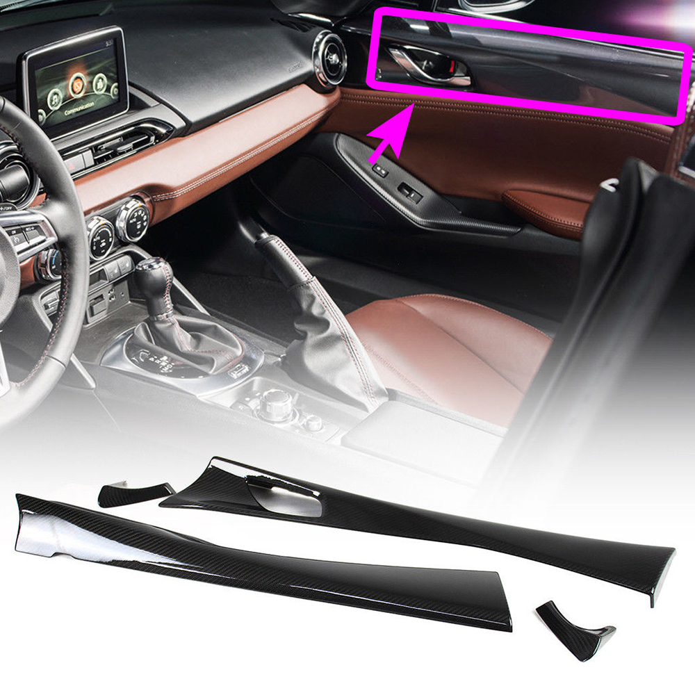 マツダ ロードスター RF MX-5 ND系 インナー ドアハンドル パネル カバー2016-2024 サイド カーボン製品拍卖