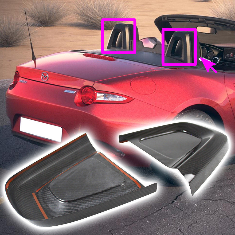 マツダ ロードスター RF MX-5 ND系 ヘッドレスト シート カバー 2PCS 2016-2024 カーボン製品拍卖
