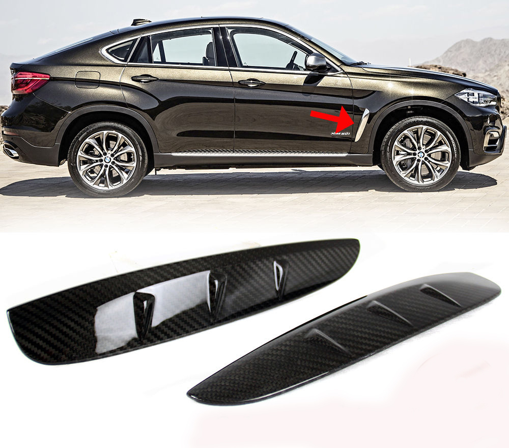 BMW F16 X6 ドライカーボン サイドマーカーウインカーフェンダーダクト カバー2016-2019拍卖