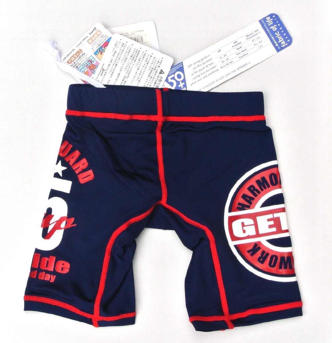 GETUP子供ウエットパンツ ネイビーレッド90/gcp30211拍卖