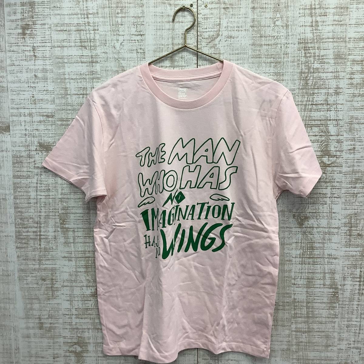 A387◇design | デザイン 半袖Tシャツ 美品 ピンク サイズS拍卖