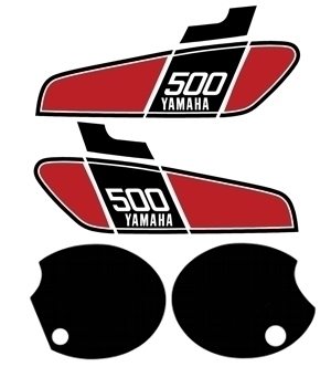 1976TAMAHA TT500デカールセット76TT500C-LGKIT-Y00230拍卖