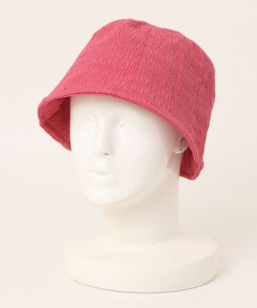 SPINNS しわ加工 バケットハット ピンク拍卖