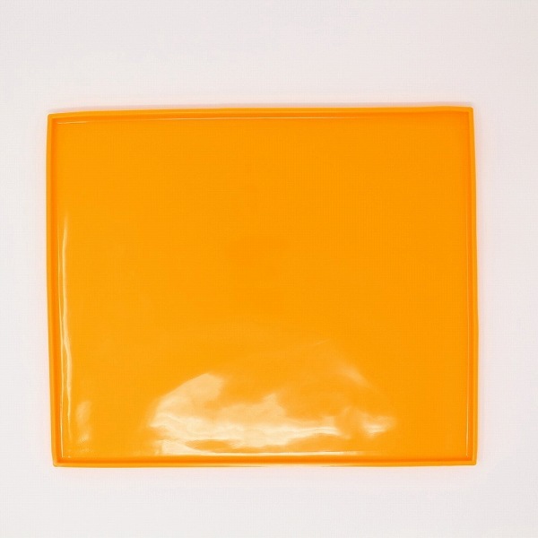 「bnv-a2」 シリコン トレイ ランチョンマット ( オレンジ ) ペット 子供 バスタブ型 ランチマット プレースマット拍卖