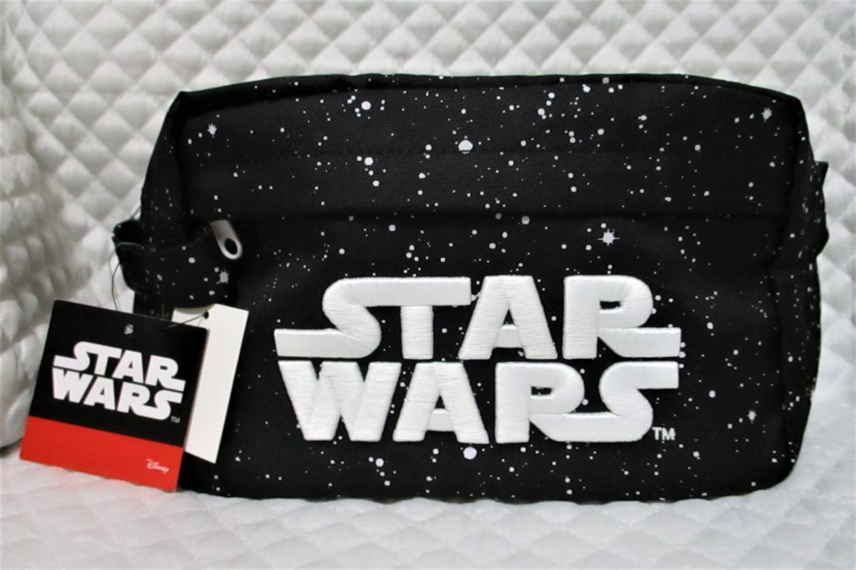【 スターウォーズ バッグ 】 STAR WARS ポーチ 新品 モノトーン拍卖