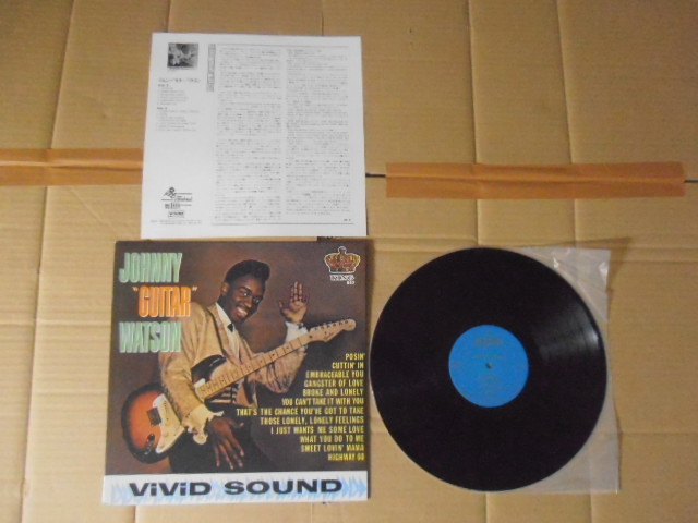 LP Johnny 'Guitar' Watson「(S.T.)」国内盤 VS-1035 帯無し 美盤 ジャケット裏に微かな汚れ 解説(裏面はThe Midnighters)は綺麗拍卖