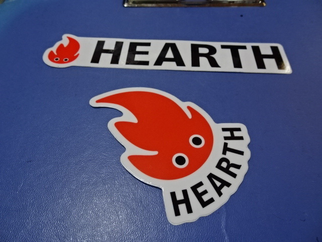 ◇ 激レア アメリカ オレゴン州ポートランド レアなスニーカーショップ 【HEARTH】 ロゴステッカー 2枚セット ◇拍卖