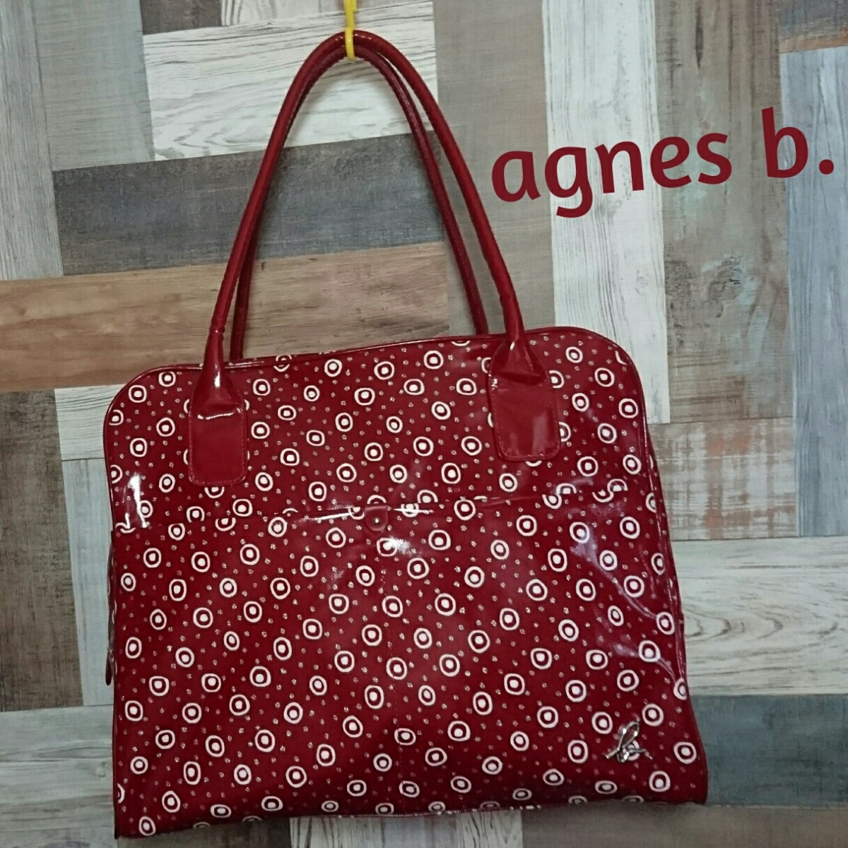 【未使用新品】 agnes b. アニエスベー エナメル ショルダーバッグ 1ZB245拍卖