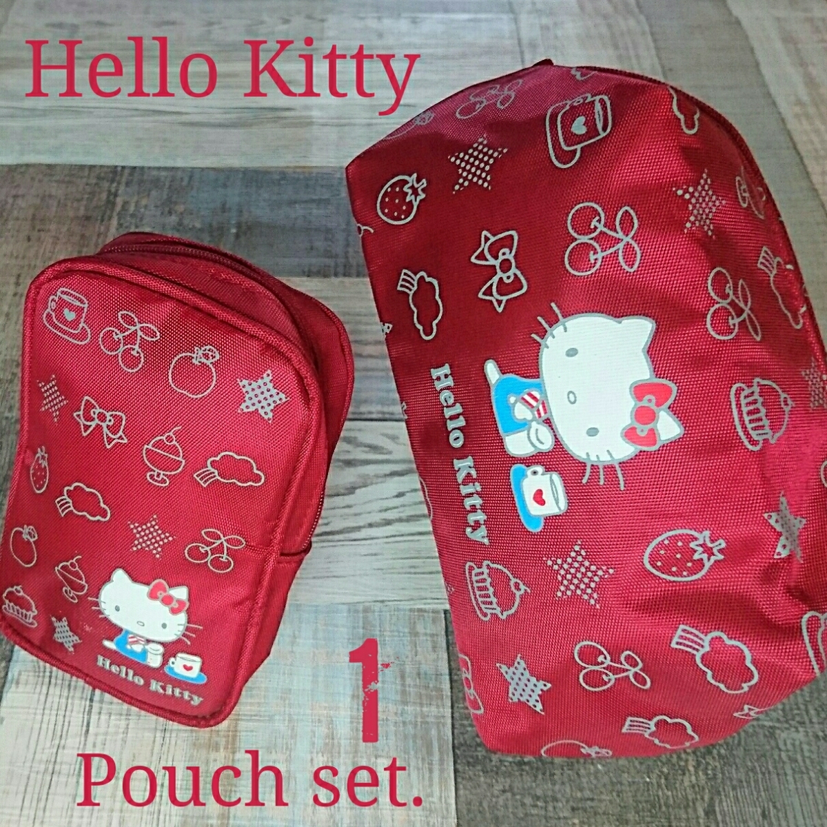 【未使用新品】 Hello Kitty ハローキティ ポーチ 2個セット 1 M1270拍卖