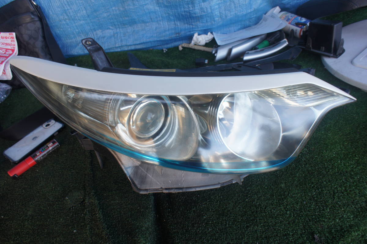 b855 点灯OK トヨタ 50系 エスティマ 右 ヘッドライト/HID ヘッドランプ//TOYOTA 純正/ ACR50W ACR55W GSR50W GSR55W拍卖