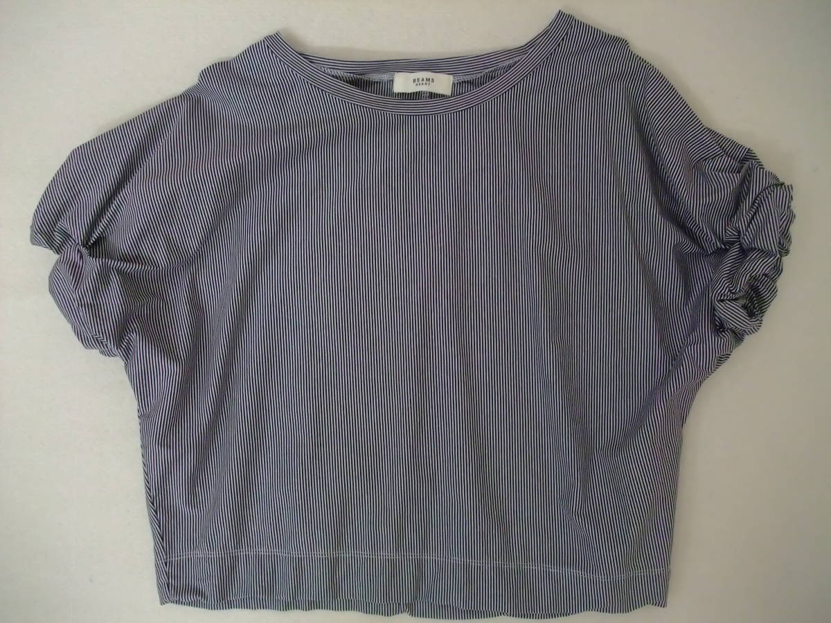 ●BEAMS HEART ストライプ柄Tシャツ拍卖