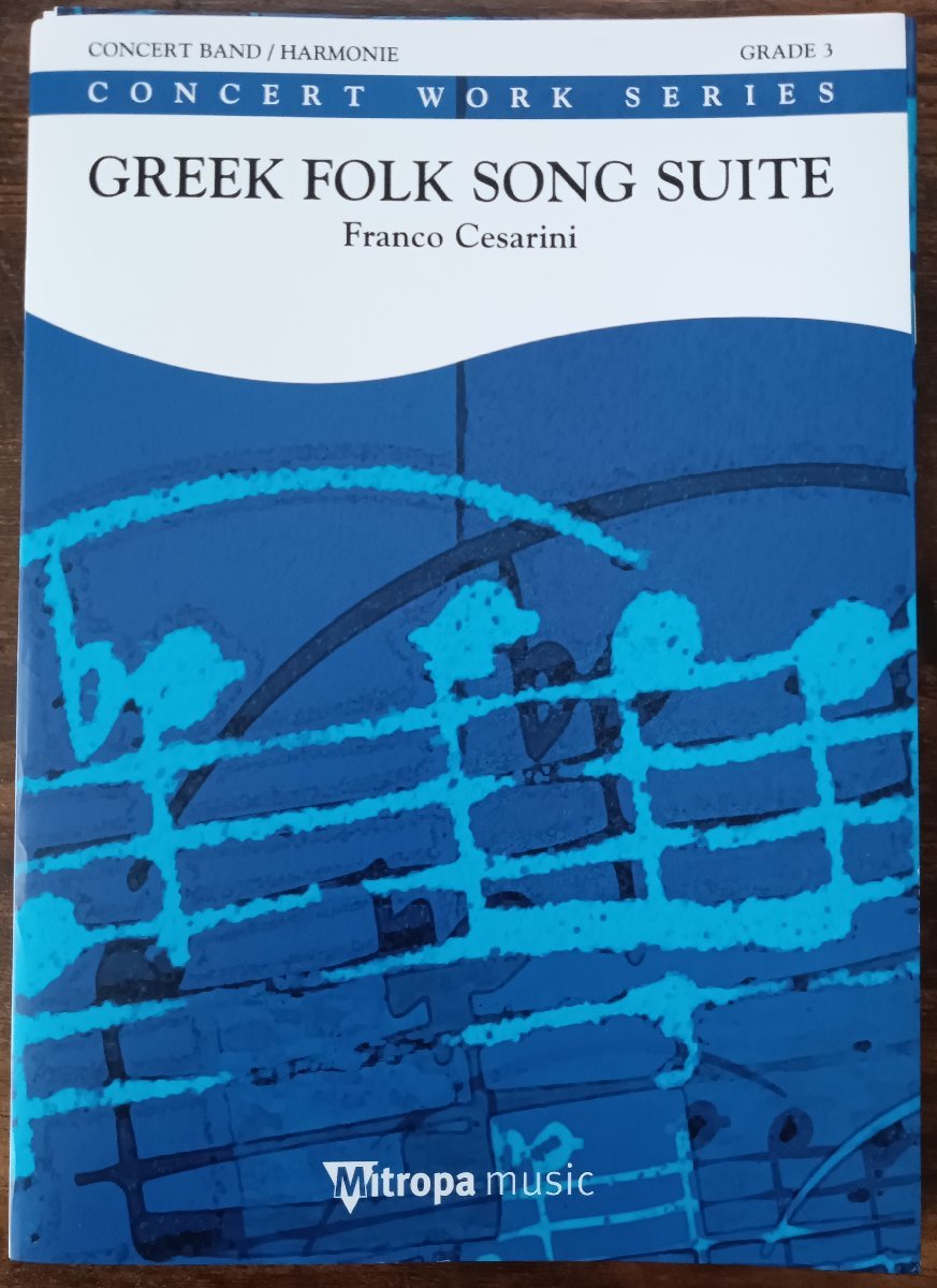 送料無料 吹奏楽楽譜 フランコ・チェザリーニ:ギリシャ民謡組曲 試聴可 スコア・パート譜セット拍卖