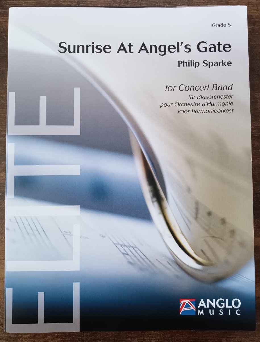 送料無料 吹奏楽楽譜 フィリップ・スパーク:エンジェルズ・ゲートの日の出 試聴可 スコア・パート譜セット拍卖