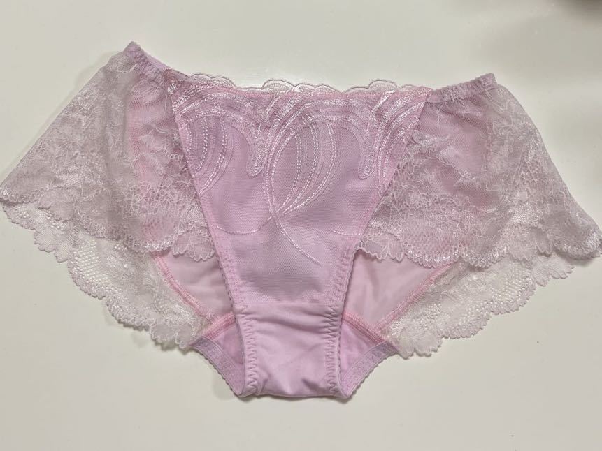 未使用FLORALE Triumph フロラーレ ピンク レース ショーツ サイズM 高級ライン レースショーツ拍卖
