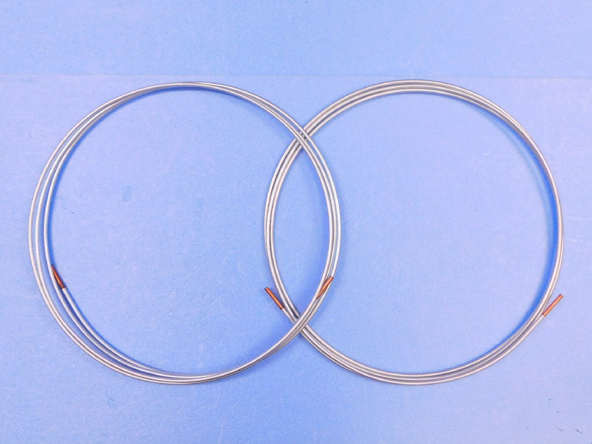 【ブレーキパイプ・スチール ◆2本◆】※《パイプ径3/16・Φ4.76mm×3.7m》 表面/亜鉛メッキ拍卖