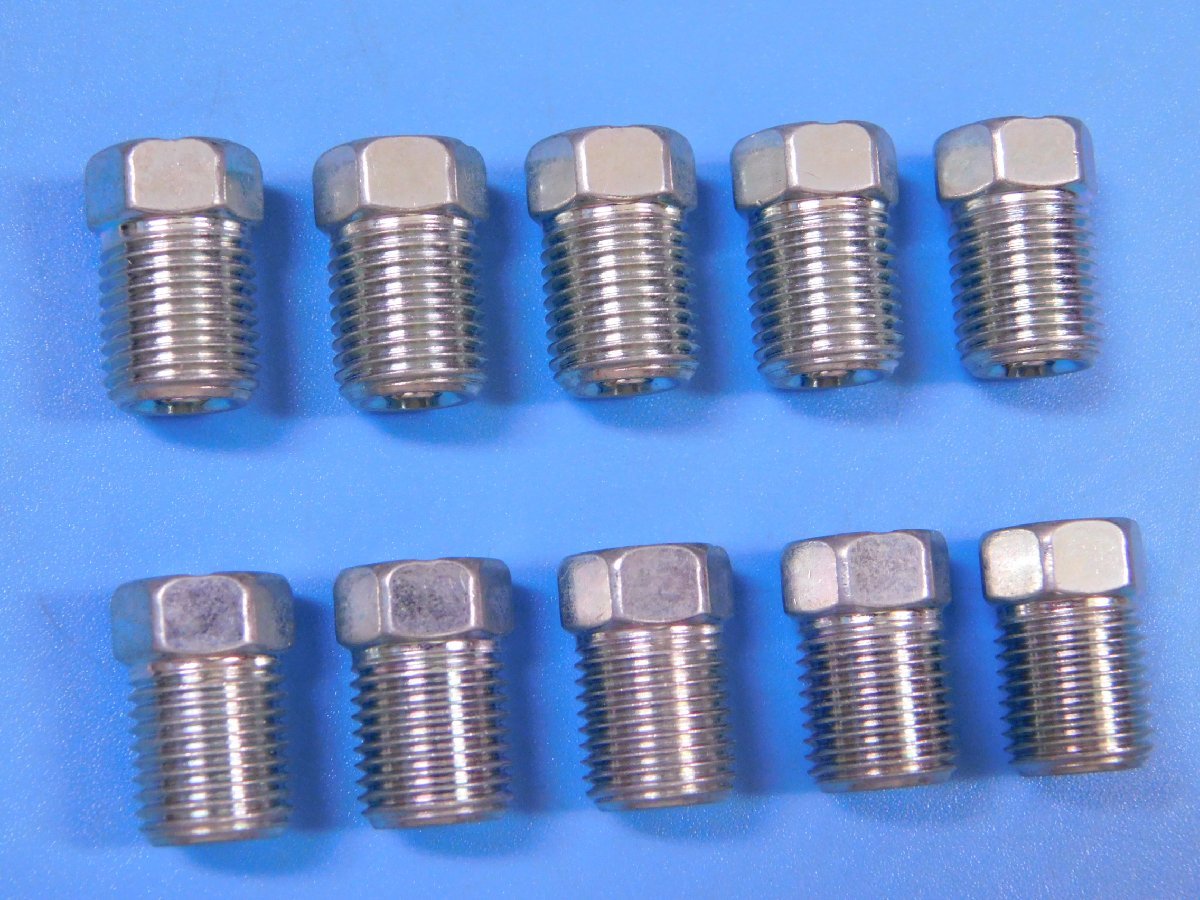 【フレアナット10個・M10×1.0】※ ブレーキパイプ制作に! 日産 スバル ホンダ 三菱.いすゞ スズキ ダイハツ拍卖