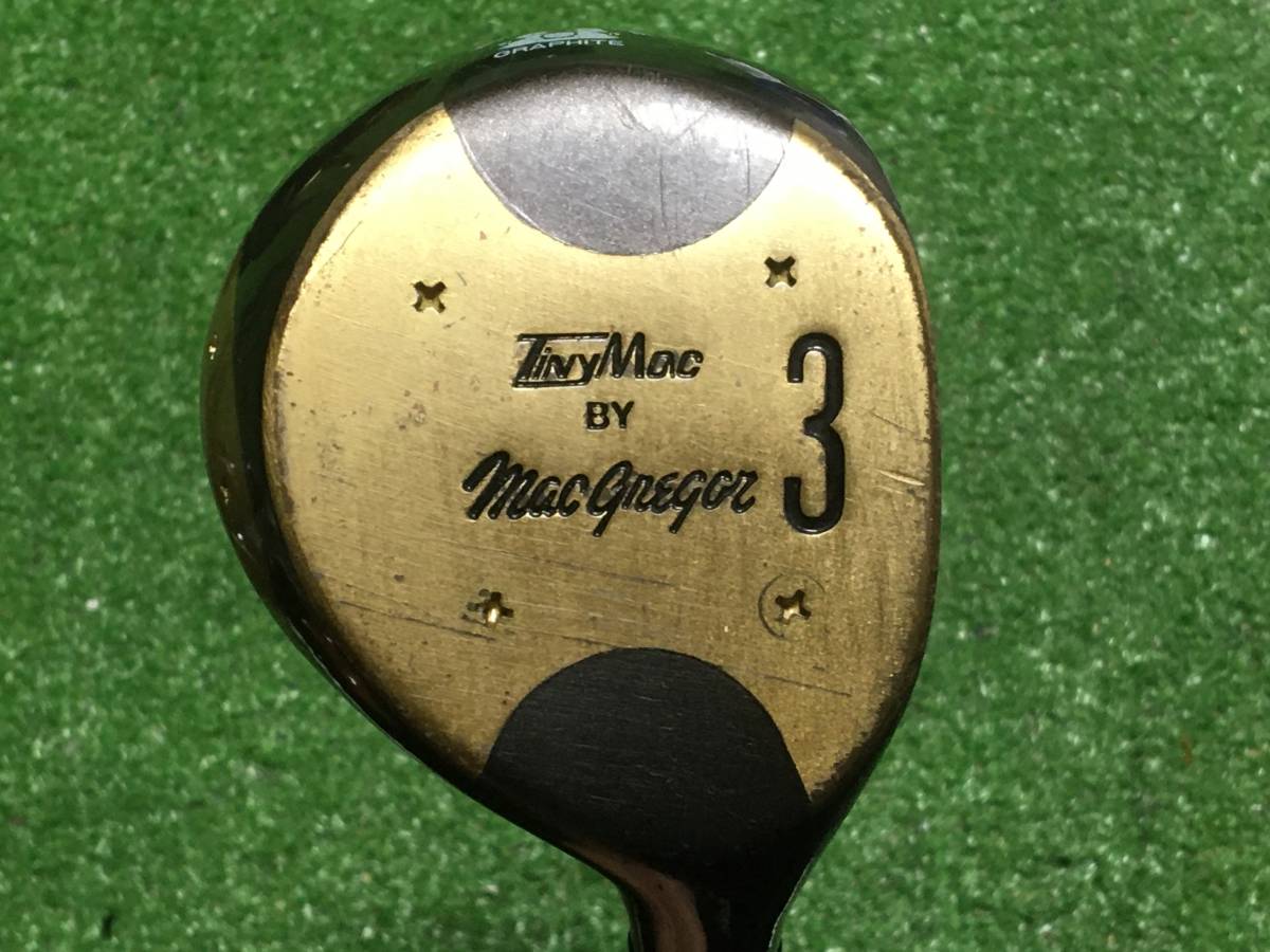 hvc-009 中古 ヴィンテージ パーシモン マグレガー TinyMac 3W 純正カーボン拍卖