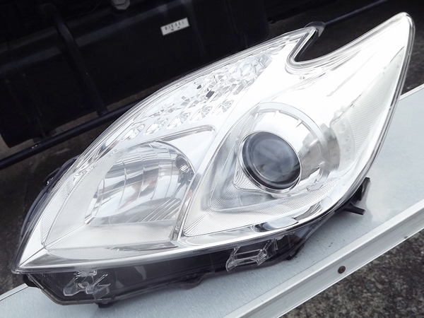 ●前期,ハロゲン,47-29,刻印イ,シルバーメッキ★プリウスZVW30左ヘッドライト★純正,ヘッドランプ,KOITO★Re:P拍卖