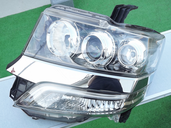 ●ガーニッシュ付,HID,100-62038,刻印4★N-BOXカスタムJF1/JF2左ヘッドライト,エヌボックスNボックスNBOX,+プラス,ヘッドランプ,メッキRe:P拍卖