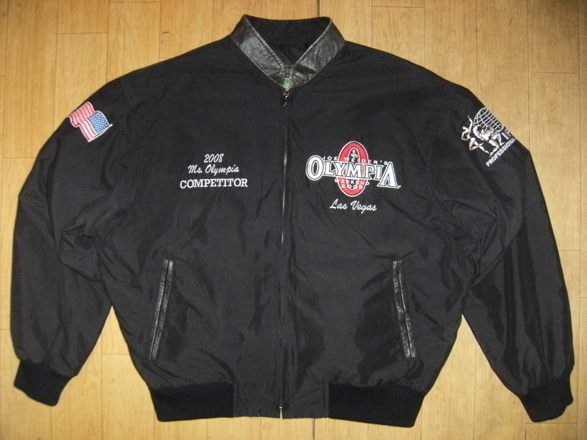 非売品★アメリカ製★格闘技,プロレス,ゴールドジム★ボディビル 世界選手権 JOE WEIDER Ms.OLYMPIA 筋肉美女 女性選手 ジャンパー 筋トレ.拍卖