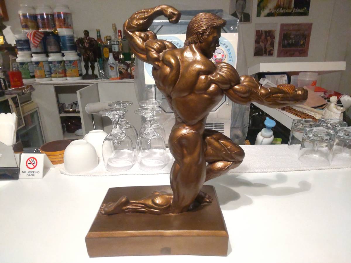 非売品★アメリカ選手権大会 ベストポーズ 優勝 ボディビル トロフィー 置物 オブジェ★ゴールドジム,プロレス,格闘技 筋肉 筋トレ ビキニ拍卖