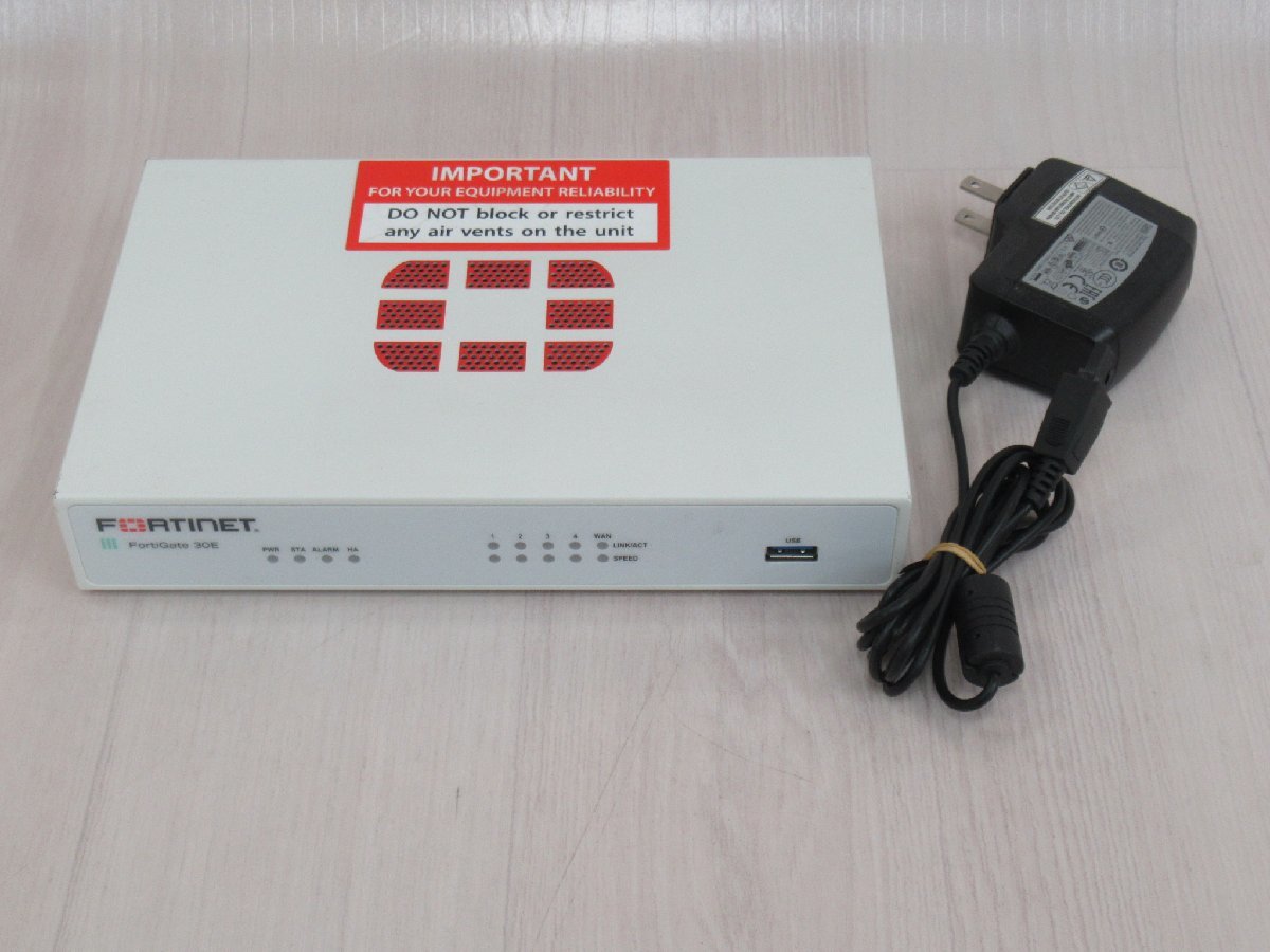 Ω ZZH 13996# 保証有 Fortinet【 FG-30E 】FortiGate-30E UTM FW:v6.0.7 ライセンス25年02月23日迄 領収書発行可拍卖