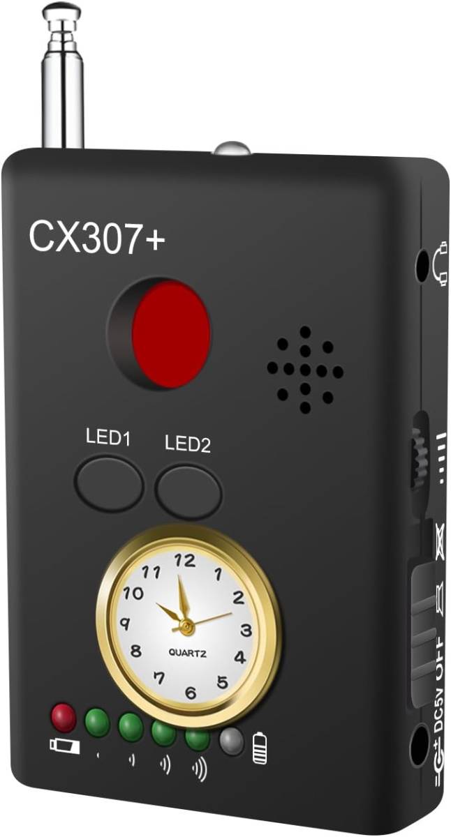 Dooreemee 盗聴器発見機 信号探知器 隠しカメラ検出器 プライバシー保護検知器 時計取り外し可能 電波 GPS 有線無線兼用 犯罪予防グッズ拍卖