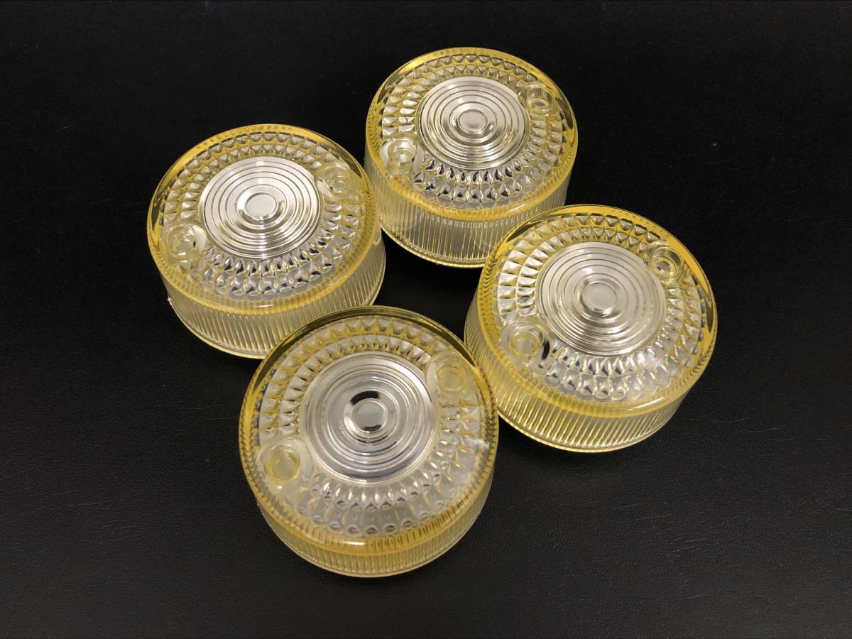 送料込み スーパーカブ ウインカーレンズ 黄ばみクリア 4枚セット●丸目/デラックス/50/70/90/社外拍卖