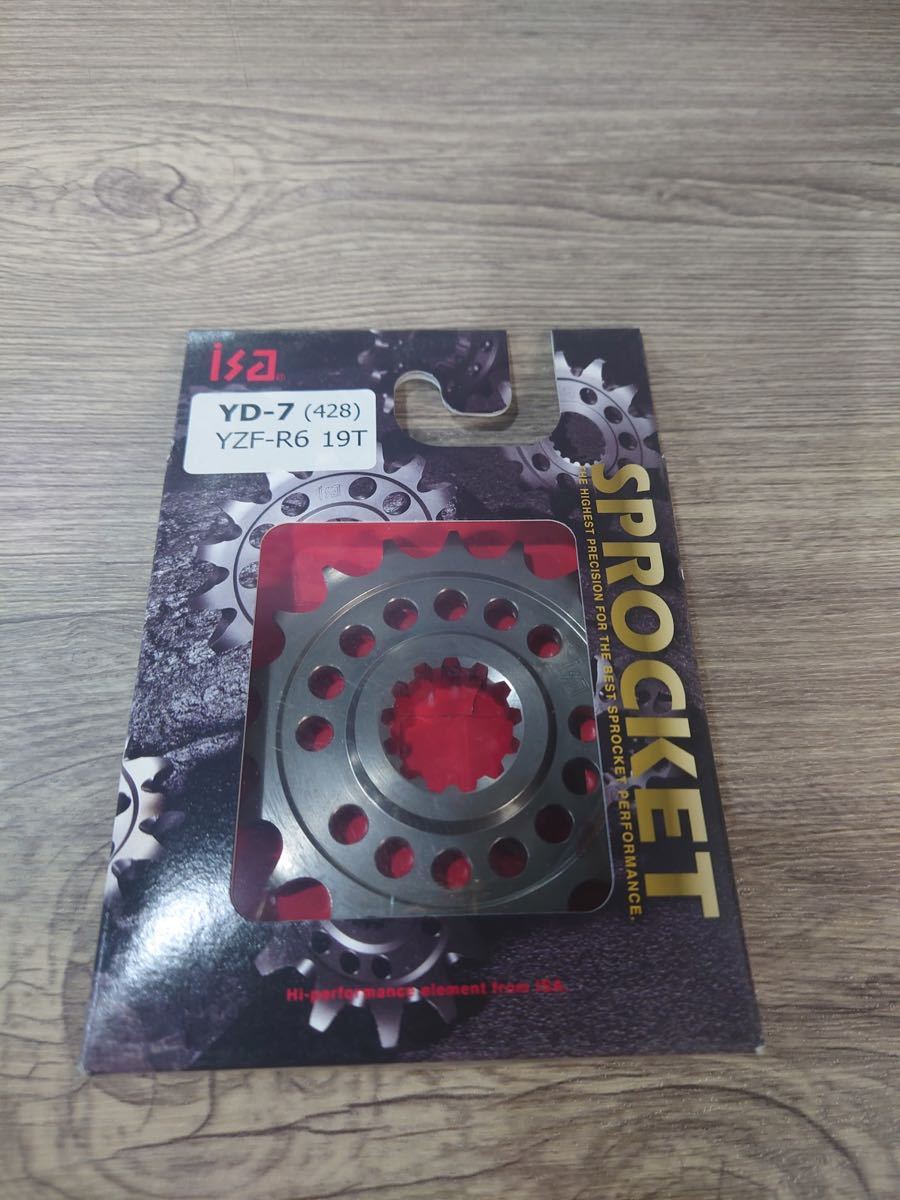 YAMAHA ヤマハ YZF-R6用 ISA製フロントスプロケット 428コンバート用19T 新品未使用拍卖