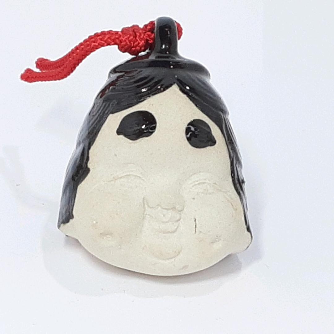 送料無料)お多福 観光 参拝 旅行 記念 土鈴 5x5x5cm A16012拍卖