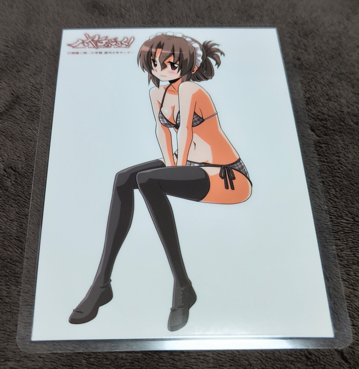 ♪『ハヤテのごとく!』♪イラストカード♪黒チェックビキニ♪畑健二郎♪ラミネート加工済み(説明欄必読)♪拍卖