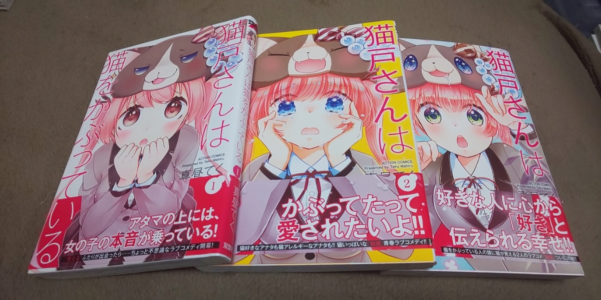 ★『猫戸さんは猫をかぶっている』★1~3巻(完.初版.帯アリ)★真昼てく★即決価格アリ★拍卖