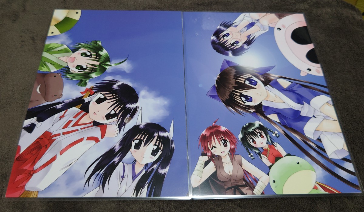 ♪『ながされて藍蘭島』♪特大両面イラスト♪2枚♪A4サイズのフィルム使用♪ラミネート加工済(説明欄必読)♪藤代健♪即決♪q拍卖