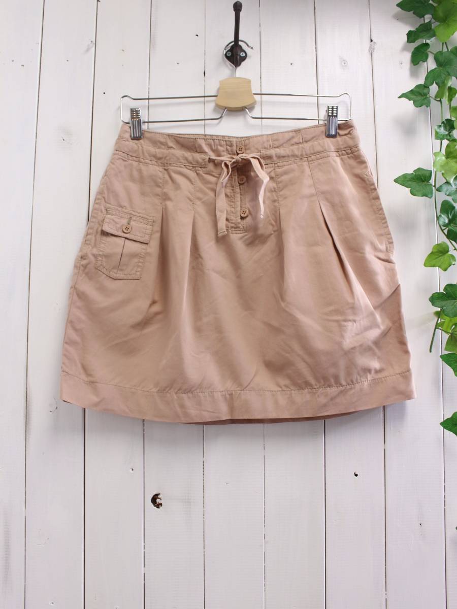 *gaminerie ギャミヌリィ*タック ミニスカート (S) ピンクべジュー拍卖