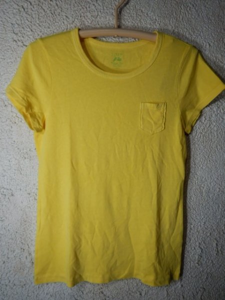to6844 タグ付き 未使用 J.CREW ジェイクルー レディース 半袖 tシャツ シンプル 無地 胸ポケット デザイン 人気 送料格安拍卖