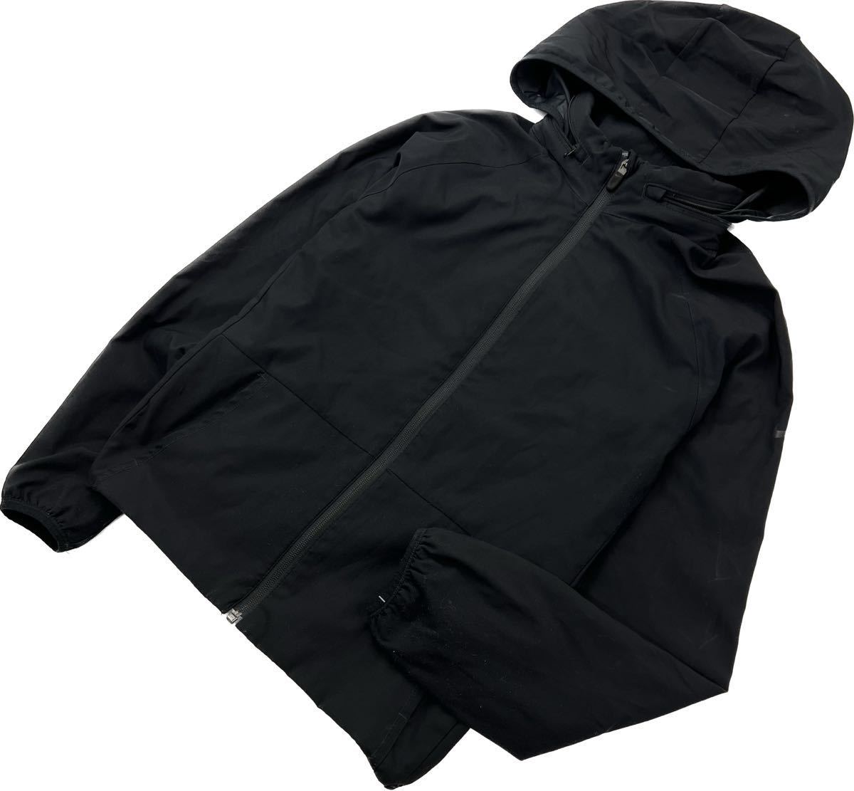 NIKE ☆ 秋冬 裏フリース ナイロンジャケット ジップ パーカー レディース L ブラック シンプル スポーツ トレーニング 定番 ナイキ■DA251拍卖